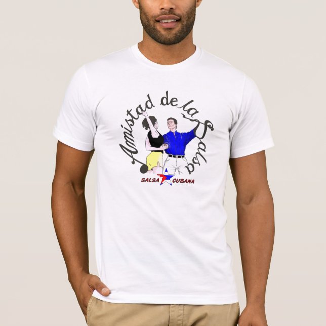 T-shirt Amistad do salsa branco (Frente)