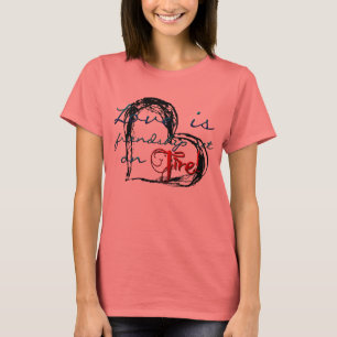 T-shirt Amizade no fogo