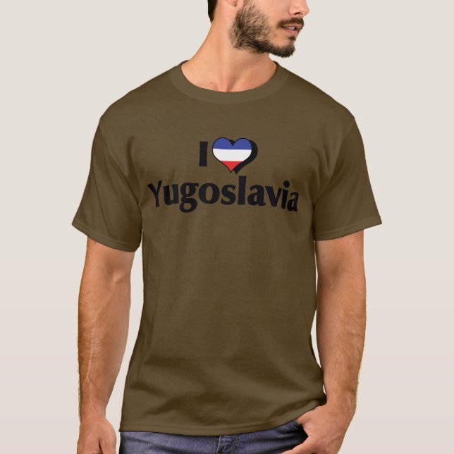 T-shirt Amo Iugoslávia Flag Shirt (Frente)