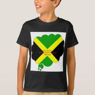 T-shirt Amo Texto Jamaica no Flag Art Impressão