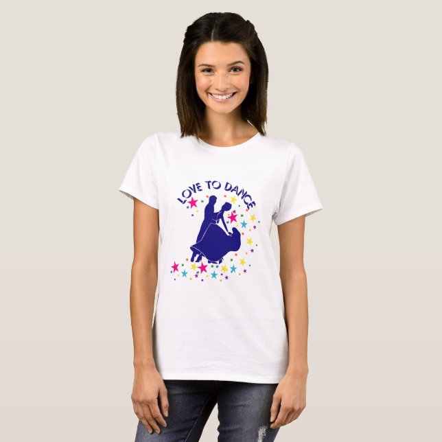T-shirt Amor à dança (Frente Completa)