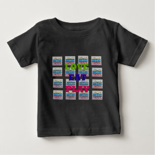 T-shirt Amor Adorável Tocar Hakuna Matata Kenya shield gi