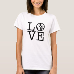 T-shirt Amor alfa de Omega do qui