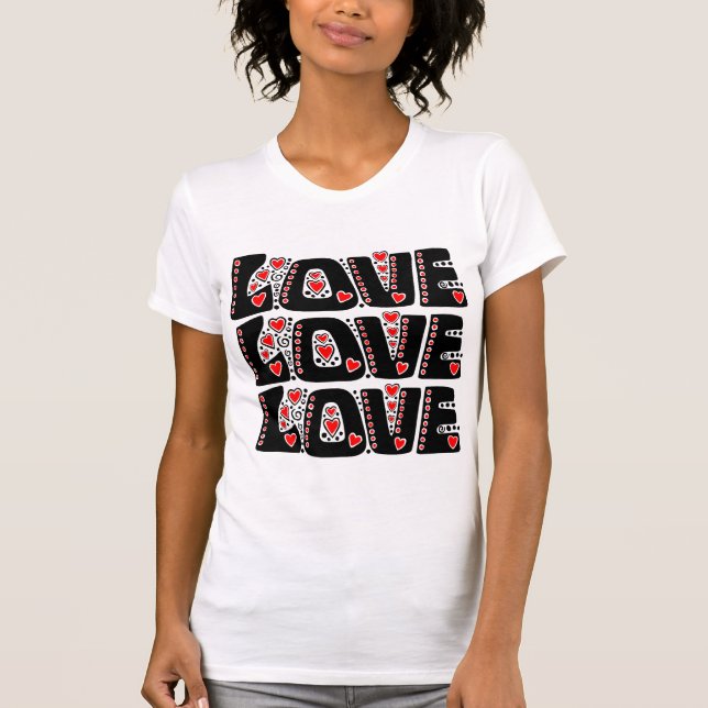 T-shirt Amor, Amor, Amor (Frente)