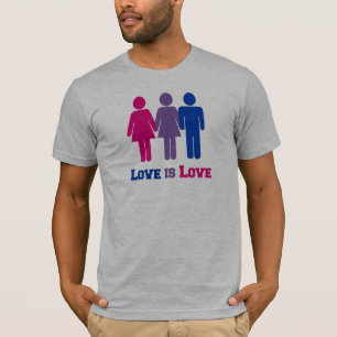 T-shirt Amor bissexual é amor