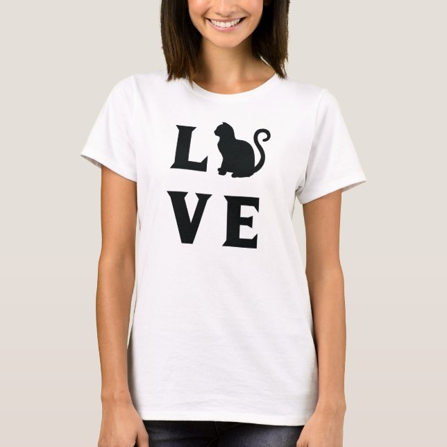T-shirt Amor Cat (Frente)