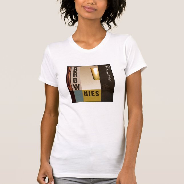 T-shirt Amor da brownie do chocolate (Frente)