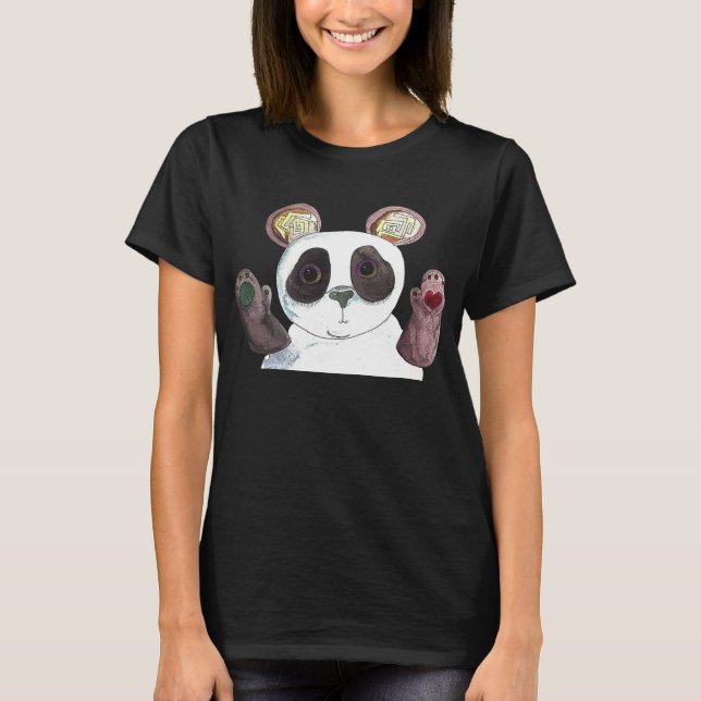 T-shirt Amor da panda (Frente)
