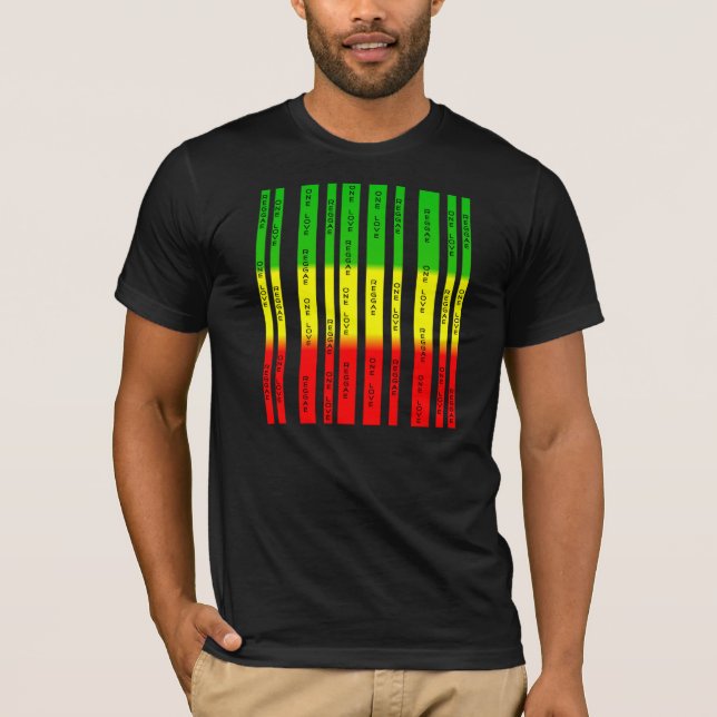 T-shirt Amor da reggae uma (Frente)