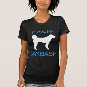 T-shirt Amor de Akbash - azul