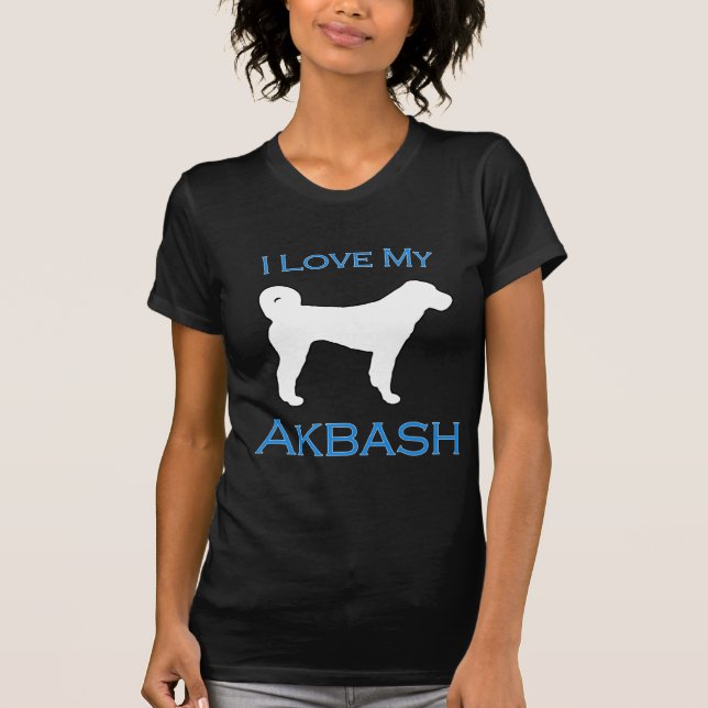 T-shirt Amor de Akbash - azul (Frente)