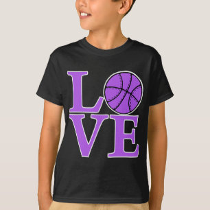 T-shirt AMOR do basquetebol, lavanda