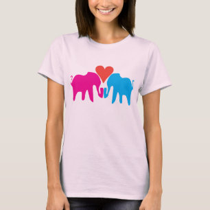 T-shirt Amor do elefante
