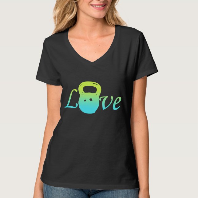 T-shirt amor do sino da chaleira (Frente)