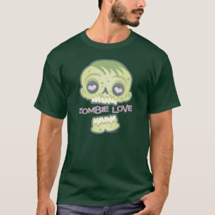 T-shirt Amor do zombi: Romance do vivo