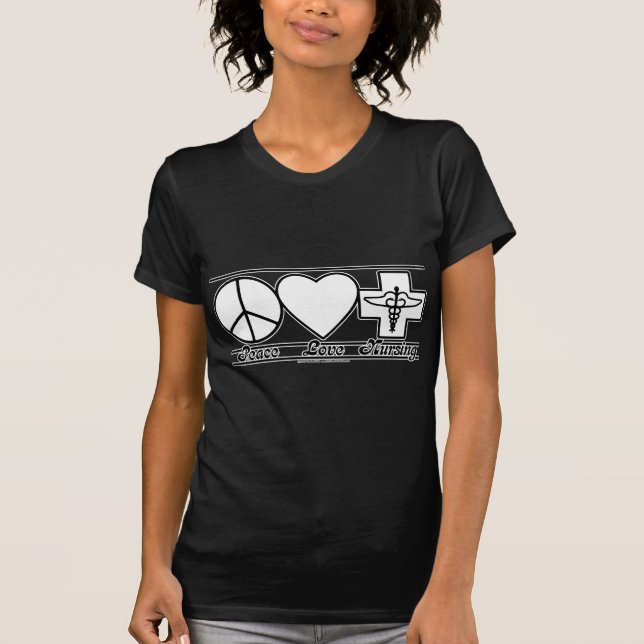 T-shirt Amor e cuidados da paz (Frente)