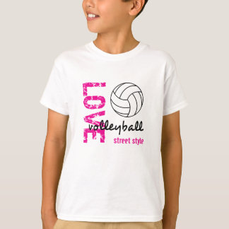 T-shirt Amor Estilo Da Rua De Voleibol Unisex Crianças Tee