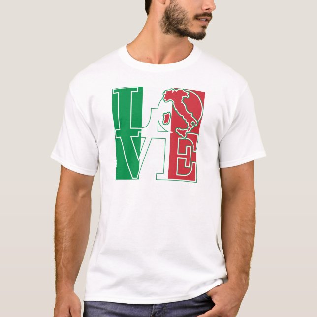 T-shirt AMOR estilo italiano (Frente)