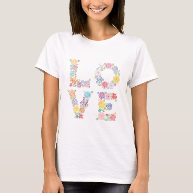 T-shirt AMOR Floral (Frente)