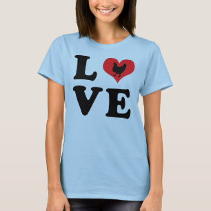 T-shirt AMOR - galinhas