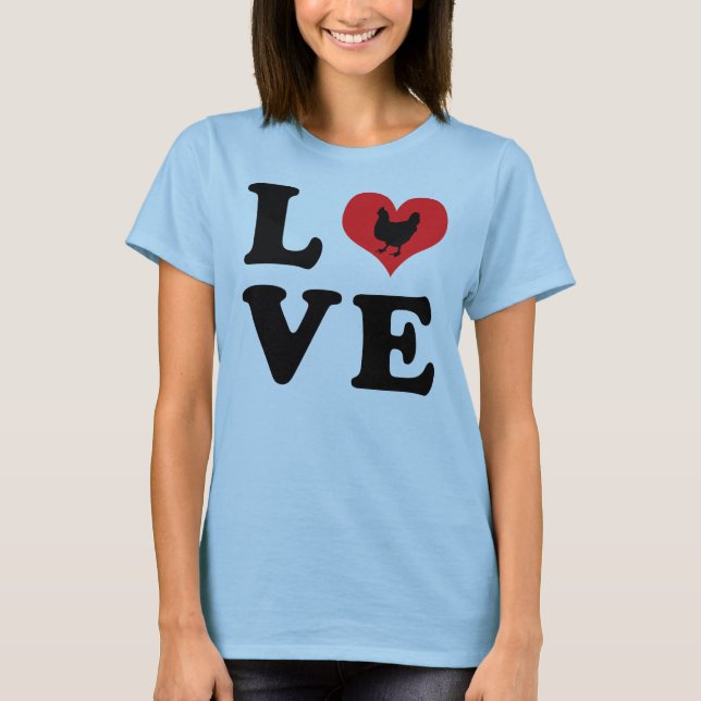 T-shirt AMOR - Galinhas (Frente)