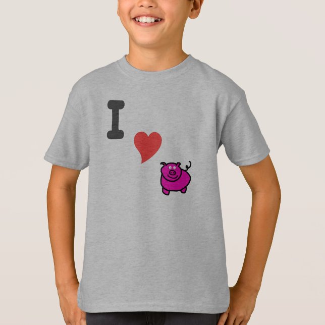 T-shirt amor leitão (Frente)