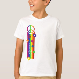 T-shirt AMOR LIBERDADE DE PAZ Flores