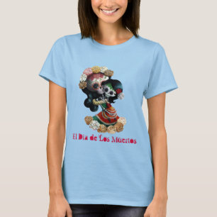 T-shirt Amor maternal de esqueleto mexicano