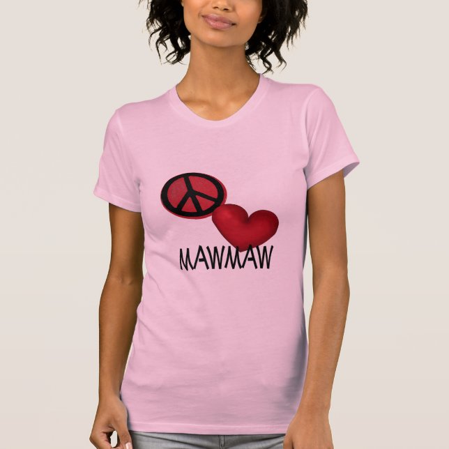 T-shirt Amor MawMaw da paz (Frente)