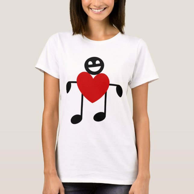 T-shirt Amor Musical (Frente)