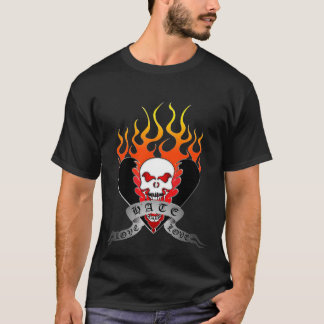 T-shirt amor ódio do tatuagem do amor