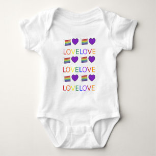 T-shirt AMOR Orgulho gay Rainbow Cake LGBT Heart