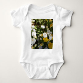 T-shirt Amor-Perfeito Branco e Amarelo