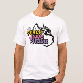 T-shirt Amor Pitbull da paz, anti BSL