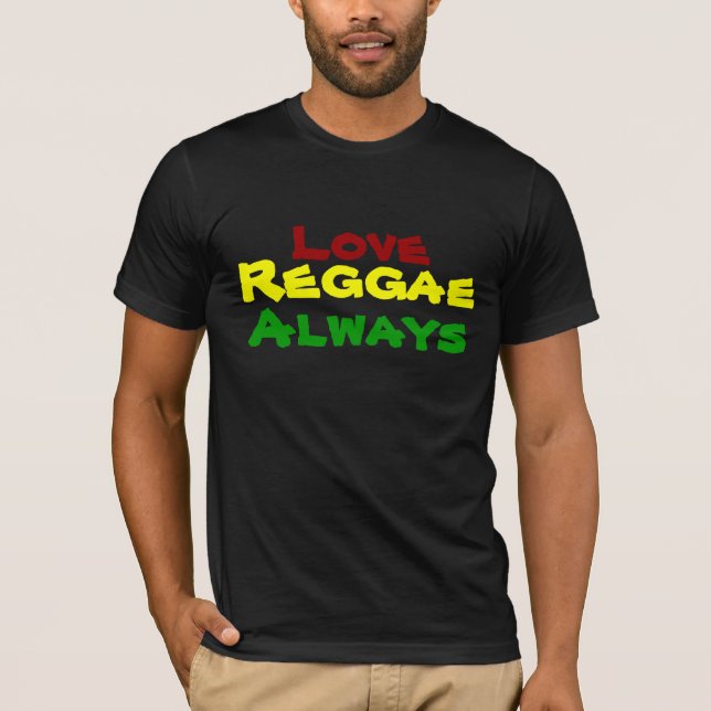 T-shirt Amor, reggae, sempre (Frente)