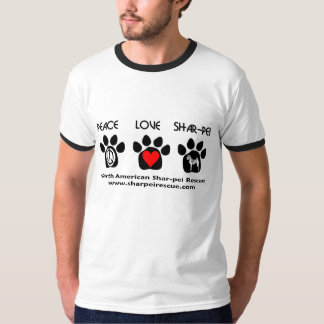 T-shirt Amor Shar-pei da paz