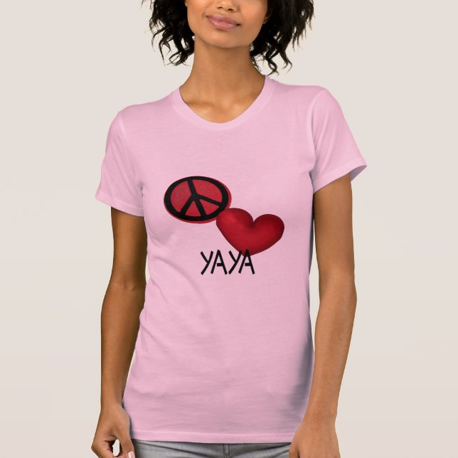 T-shirt Amor YaYa da paz (Frente)