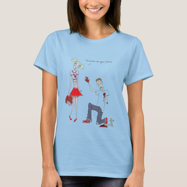 T-shirt amor zombie (Frente)