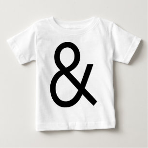 T-shirt Ampersand - Preto acendido