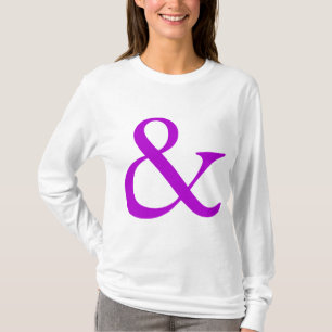 T-shirt Ampersand - Roxo