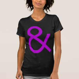 T-shirt Ampersand - Roxo no escuro