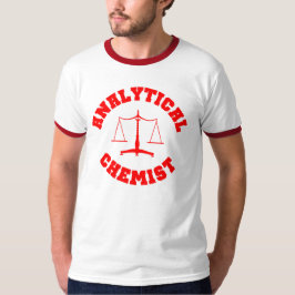 T-shirt analítico do químico (vermelho)