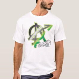 T-shirt Anarquia de Gênero (impressão frontal) - Cores de