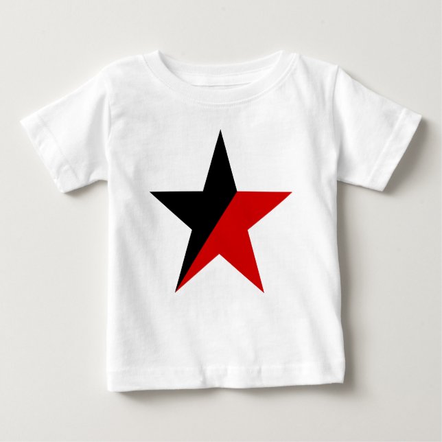 T-shirt Anarquismo do Anarquo-Sindicalismo das Estrelas Ne (Frente)