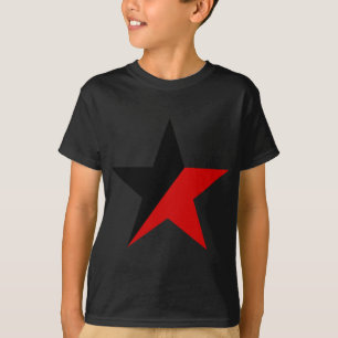 T-shirt Anarquismo preto e vermelho do