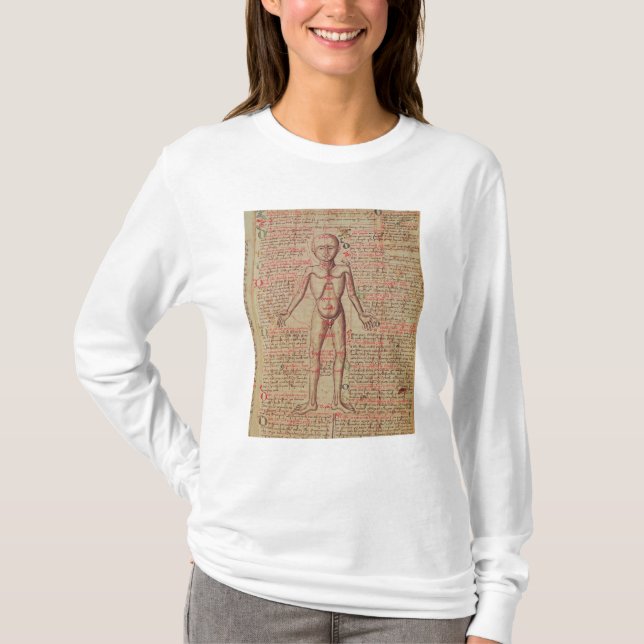 T-shirt Anatomia do corpo humano (Frente)