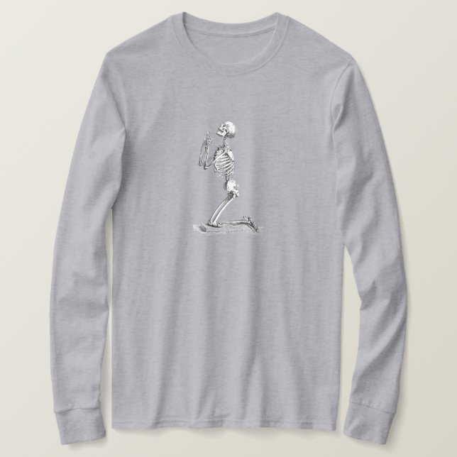T-shirt Anatomia do esqueleto humano (Frente do Design)