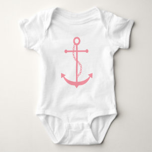 T-shirt Âncora cor-de-rosa