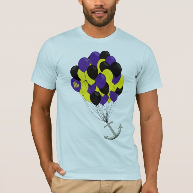 T-shirt Âncoras afastado (Frente)