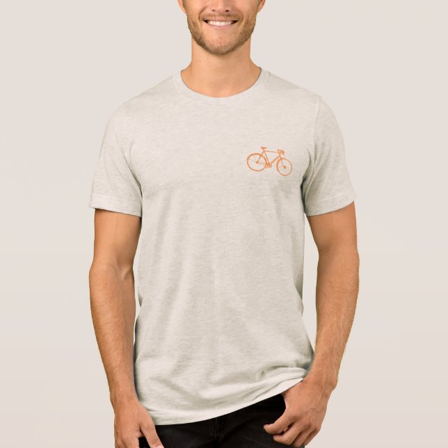T-shirt Andando de bicicleta (Frente)